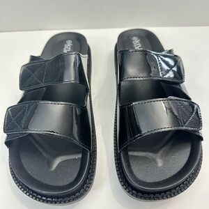 NEW - KRUSH Black Slide Sandals SIZE 5